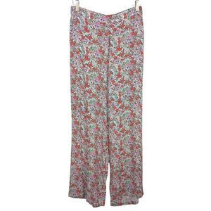 Roxy Girl You Found Me Wide-Leg Youth Long Palazzo Pants  Floral  Size 16